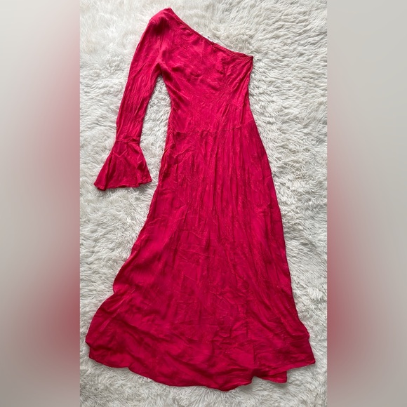 Anthropologie RAHI Dienna One Shoulder Long Sleeve Maxi Dress - Picture 7 of 15